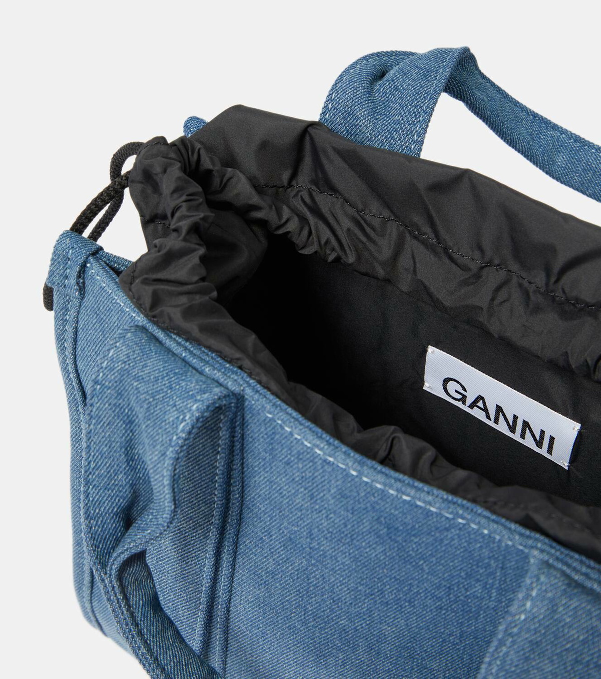 Ganni Small denim tote bag GANNI