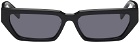 MCQ Black Straight Top Cat-Eye Sunglasses