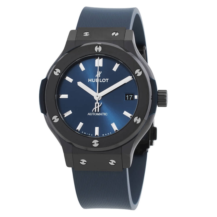 Photo: Hublot Classic Fusion Satin-finished Blue Sunray Dial Automatic Mens Watch 565.CM.7170.RX