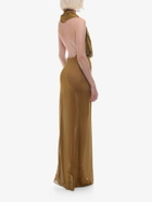 Saint Laurent   Dress Gold   Womens