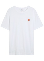 AN-Y1 Logo-embroidered Cotton T-shirt White