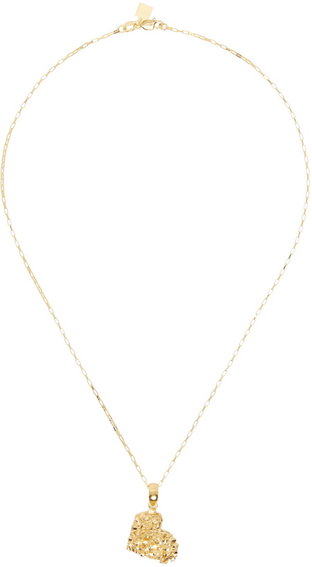 Photo: Veneda Carter Gold VC014 Vertical Signature Heart Necklace