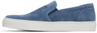 Kenzo Blue K-Skate Tiger Slip-On Sneakers