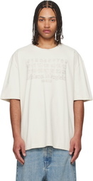 Maison Margiela Off-White Embroidered Logo T-shirt