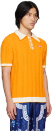 Casablanca Yellow Patch Polo