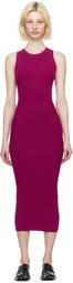LESET Pink Grace Sleeveless Midi Dress