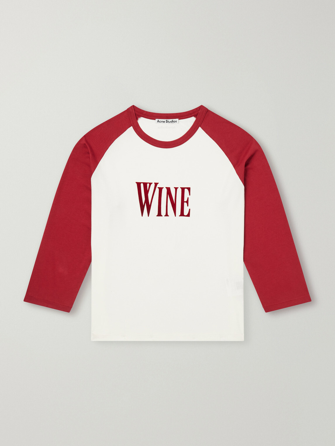 Acne Studios - Logo-Appliquéd Cotton-Jersey T-Shirt - Burgundy