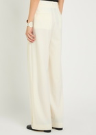 Maria Mcmanus Straight-leg Stretch-wool Trousers Ivory