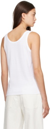 The Row White Frankie Tank Top
