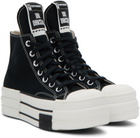 Rick Owens DRKSHDW Black Converse Edition TURBODRK Chuck 70 High Top Sneakers