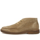 Drake's Men's Crosby Moc Toe Chukka Boot in Sand Suede