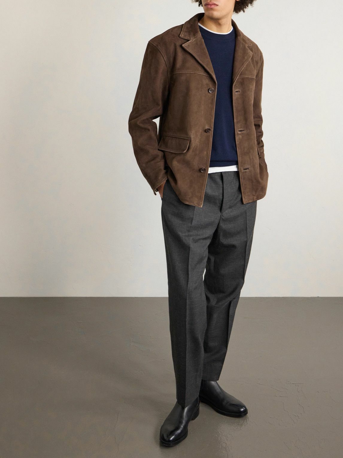 Officine Générale - Erickson Suede Jacket - Brown