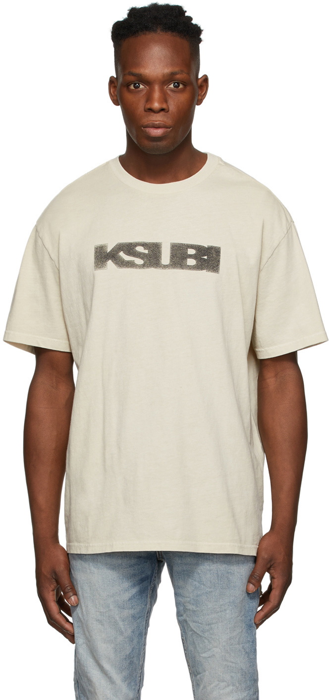 Ksubi Beige Sign Of The Times Biggie T-Shirt Ksubi