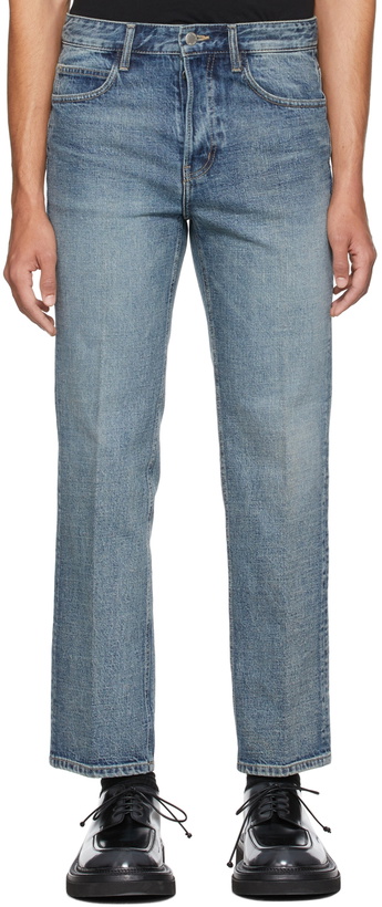 Photo: Solid Homme Blue Washed Denim Jeans