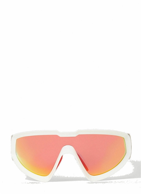 Photo: Moncler - Wrapid Shield Sunglasses in Orange