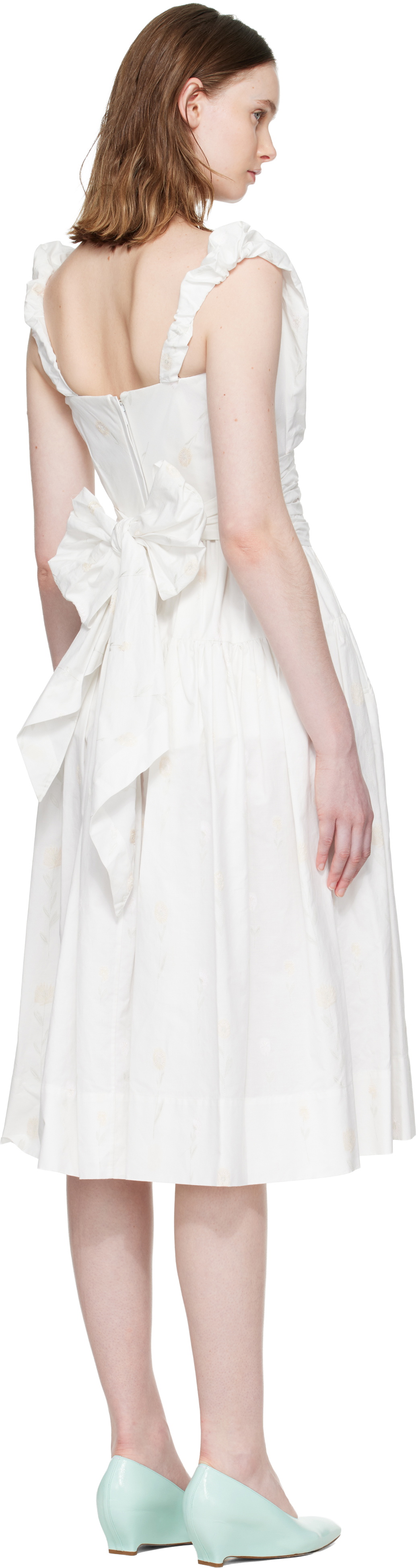 Vivienne Westwood Off-White Sunday Corset Midi Dress