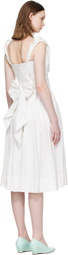 Vivienne Westwood Off-White Sunday Corset Midi Dress