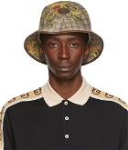 Gucci Beige GG Carnation Print Fedora Hat