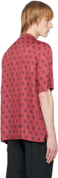 Dries Van Noten Red Embellished Shirt