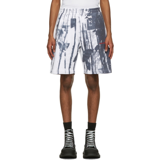 Photo: Alexander McQueen White Trompe-lOeil Printed Shorts