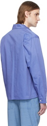 Marni Blue 'Marni' Symbol Overshirt