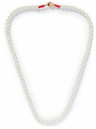 Roxanne Assoulin - Pearly Whites Gold-Tone, Faux Pearl and Macramé Necklace
