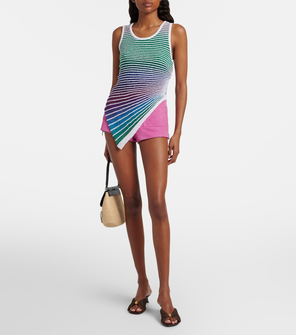 Loewe Paula's Ibiza suede shorts