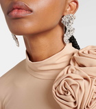 Magda Butrym Crystal-embellished drop earrings