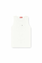 Diesel Cotton tank top with logo - T-Shirts Mens in White