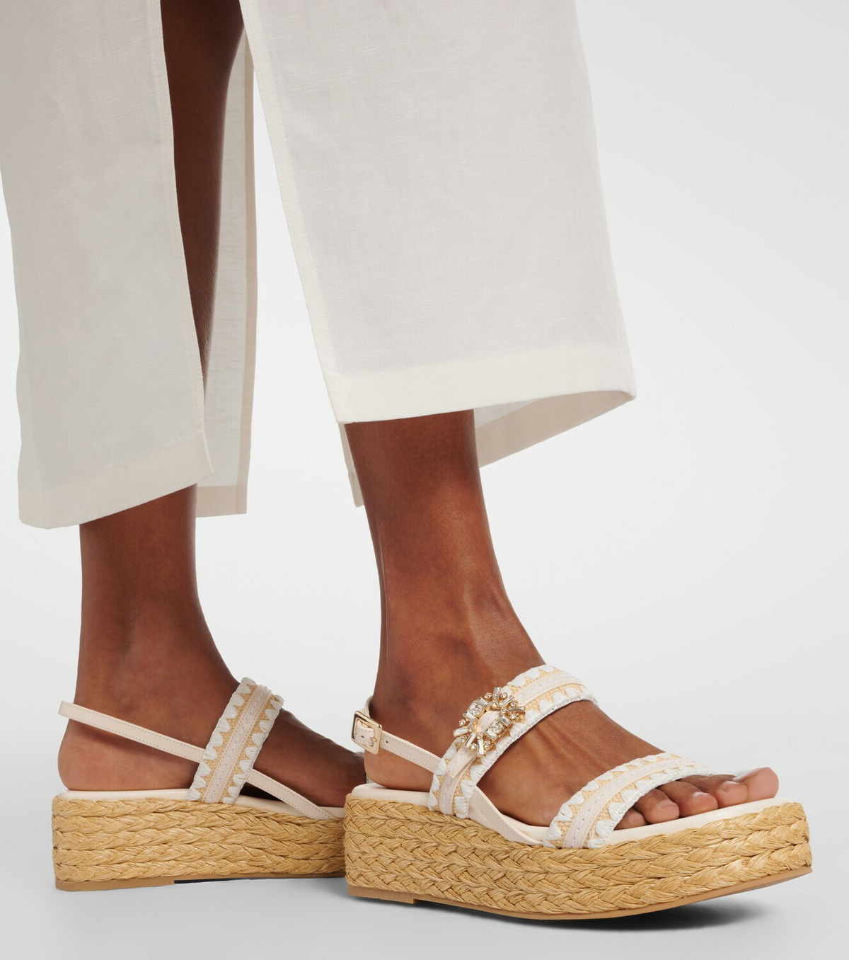 Roger Vivier Summer Strass espadrille sandals