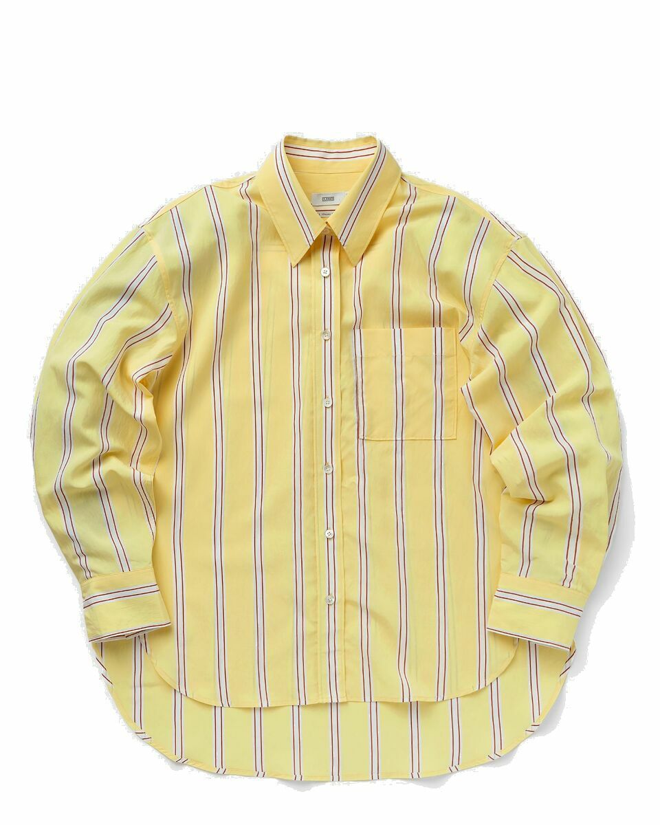 Photo: Closed Shirt With Pocket Yellow - Womens - Shirts & Blouses