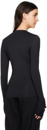 BONBOM Black Biker Long Sleeve T-Shirt