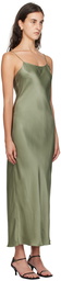 ANINE BING Green Chloe Maxi Dress