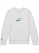 Reigning Champ - Prince Logo-Print Loopback Cotton-Jersey Tennis Sweatshirt - White