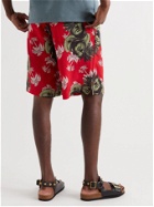 UNDERCOVER - Printed Cotton Shorts - Red - 3