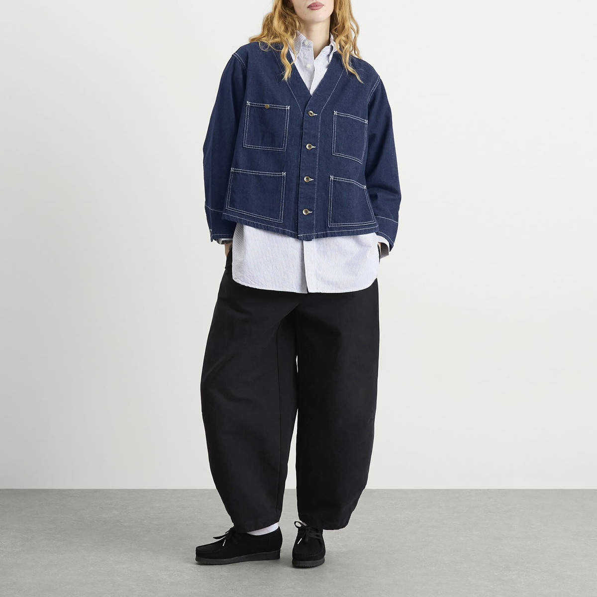 Beams Boy Women's Denim Engineer Jacket in Indigo