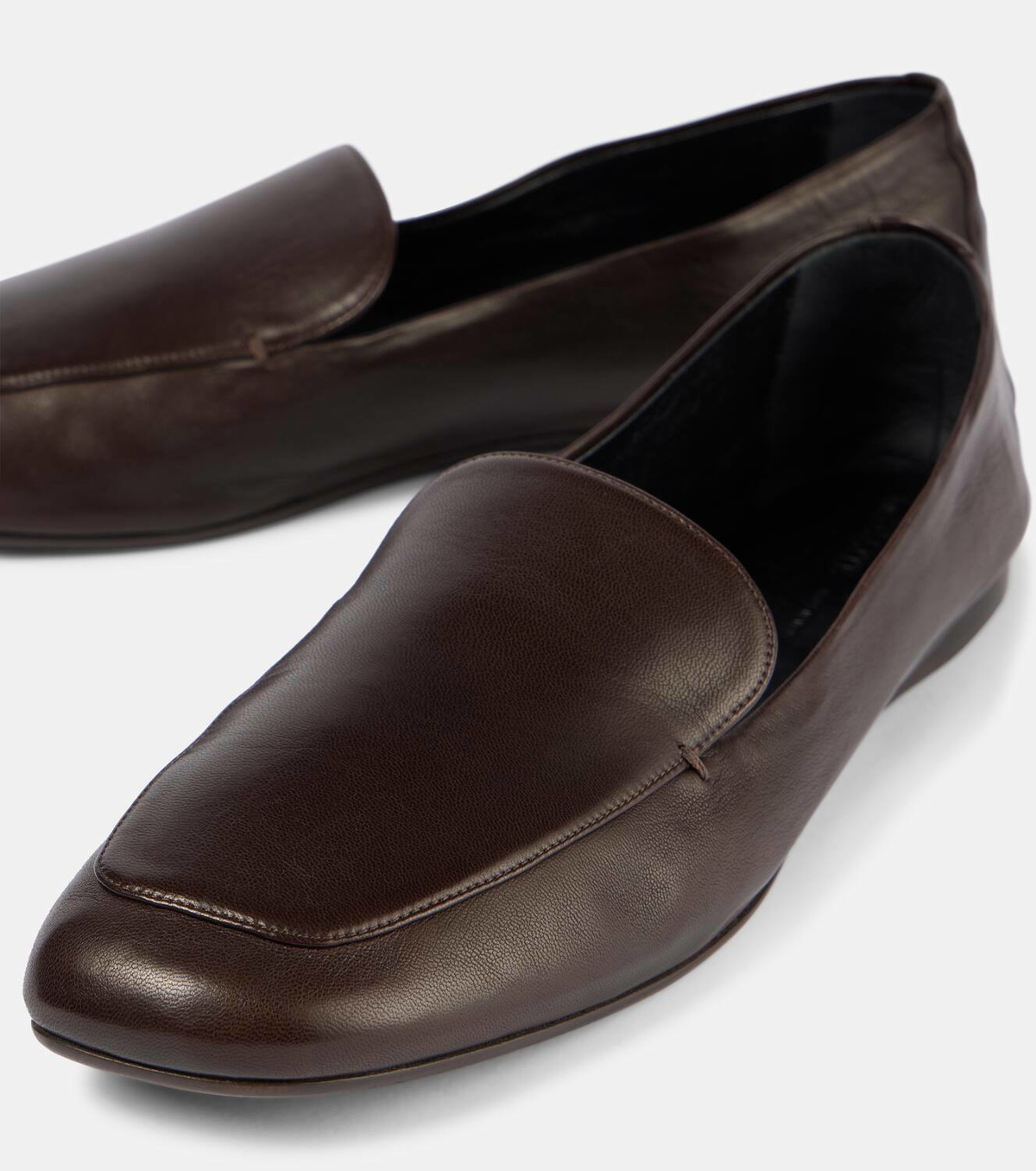 Khaite Monroe leather loafers