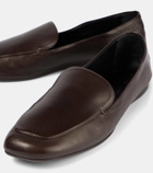 Khaite Monroe leather loafers