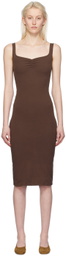 Gil Rodriguez Brown Corazon Midi Dress