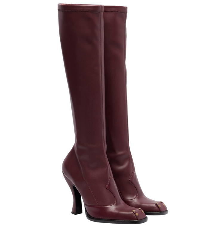 Photo: Etro Studded leather knee-high boots