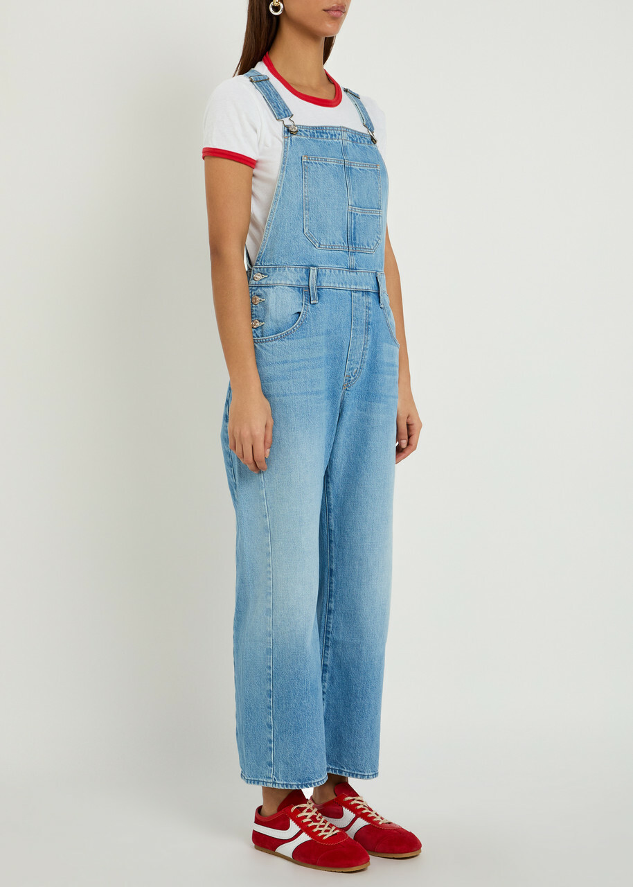 Mother The Half-pipe Denim Overalls Blue
