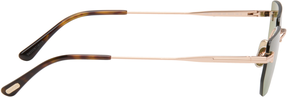 TOM FORD Rose Gold Ethan Sunglasses TOM FORD display picture 1