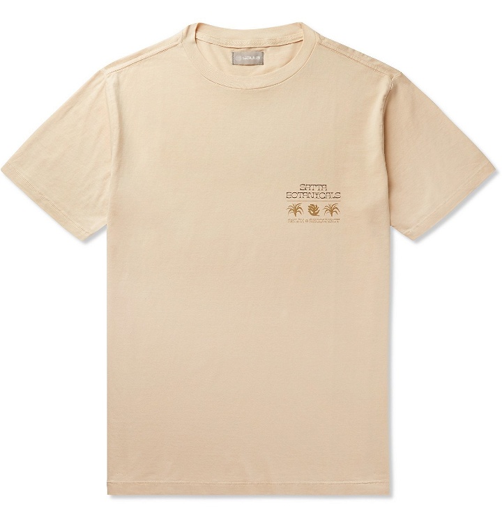 Photo: Satta - Printed Organic Cotton-Jersey T-Shirt - Neutrals