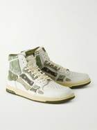 AMIRI - Skel-Top Bandana-Print Leather High-Top Sneakers - Green