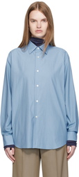 AURALEE Blue Washed Finx Twill Shirt