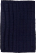 Jil Sander SSENSE Exclusive Navy Chunky Mouline Textured Blanket