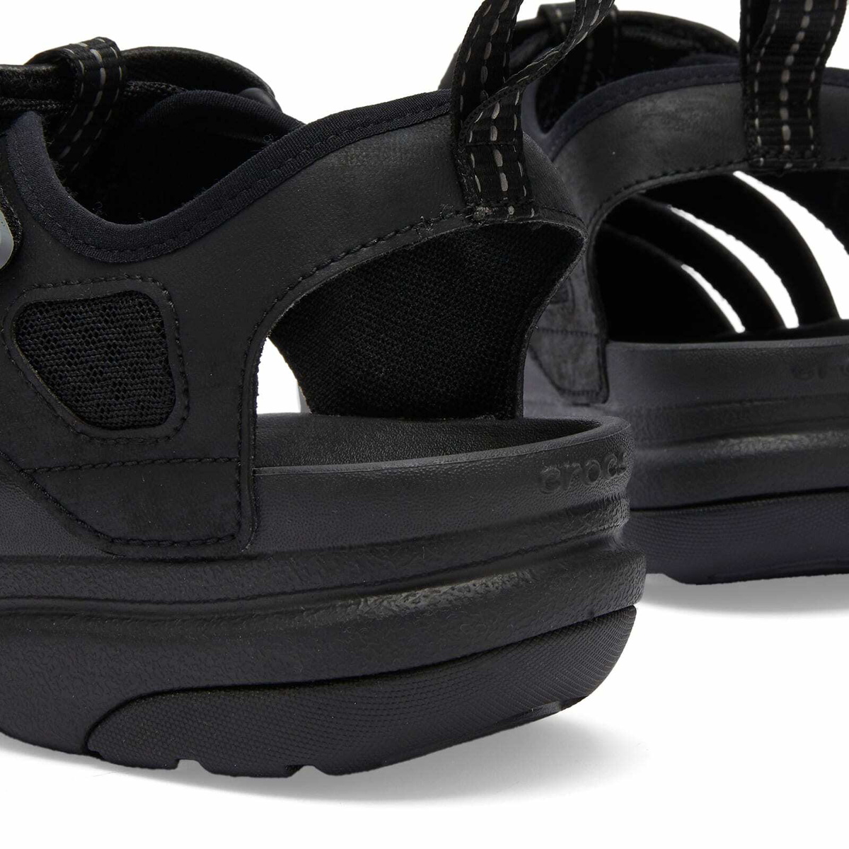 Crocs Yukon Fisherman Sandal in Black