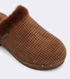 Brunello Cucinelli Monili suede clogs