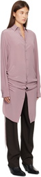 Ann Demeulemeester Purple Sandrina High Comfort Shirt