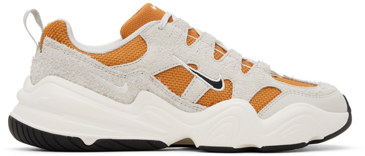 Photo: Nike Gray & Orange Tech Hera Sneakers